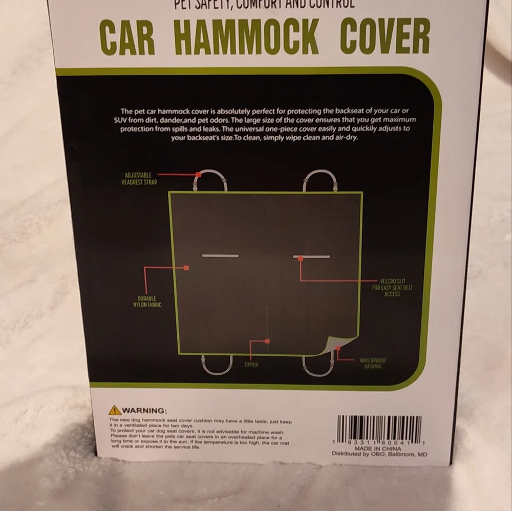 NWT! Pet Hammock/Seat Cover 55